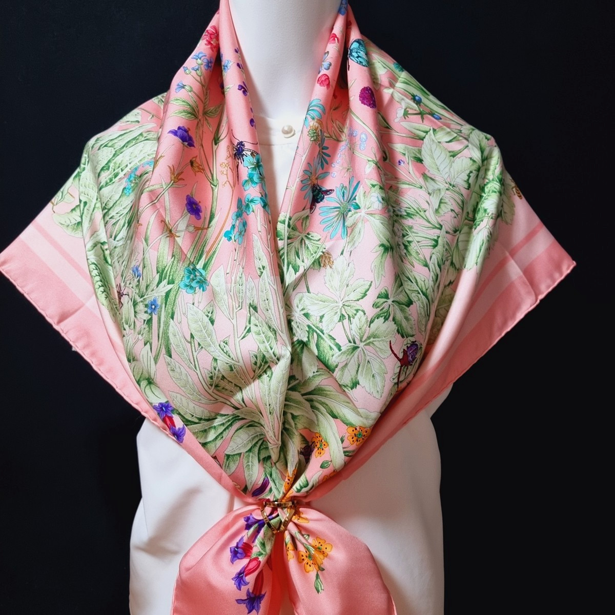 RARE VINTAGE HERMES Silk Scarf "La Prairie" Carre 90 Duty-free US | eBay | eBay US