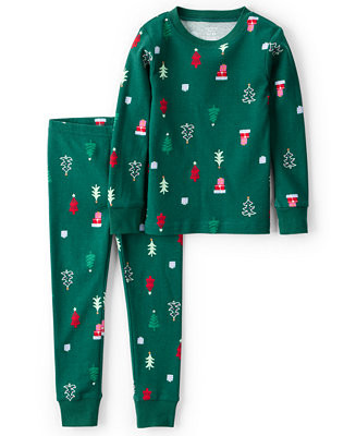 Carter's Toddler Kids Christmas Tree Print Top and Pants Pajama, 2-Piece Set - Macy's | Macy's