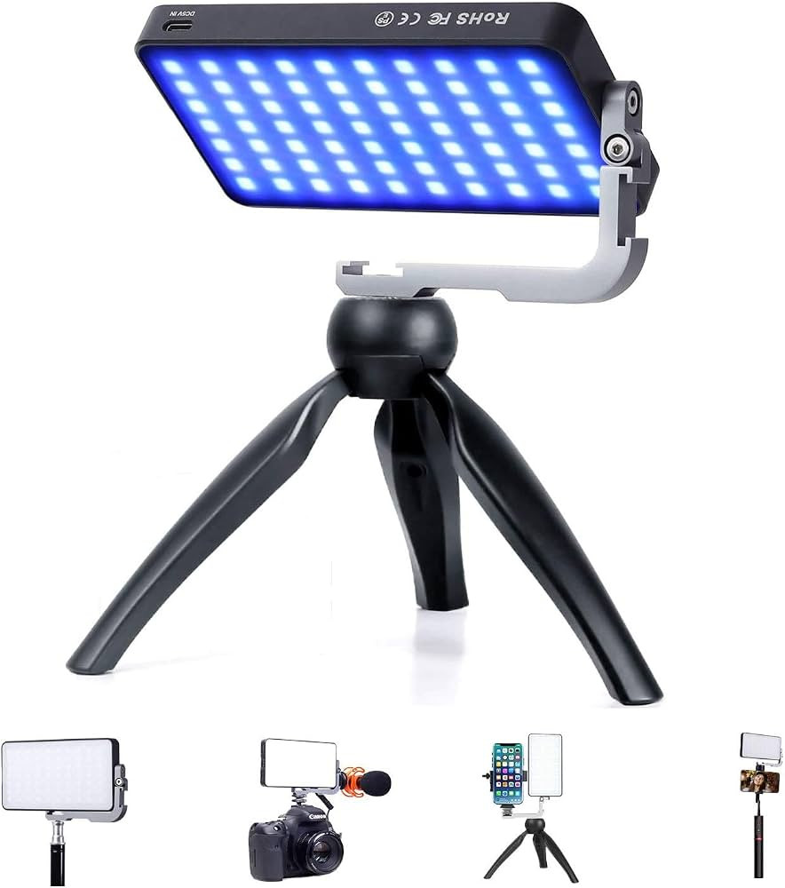 G2 Pocket RGB Camera Light,32Wh Built-in 4300mAh Rechargeable Battery 360°Full Color Gamut 9 Lig... | Amazon (US)