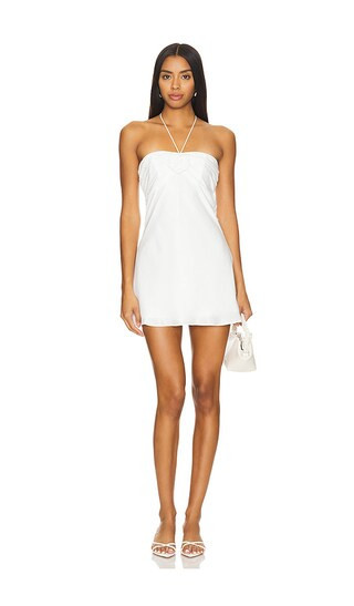 MORE TO COME Arie Mini Dress in White. - size M | Revolve Clothing (Global)