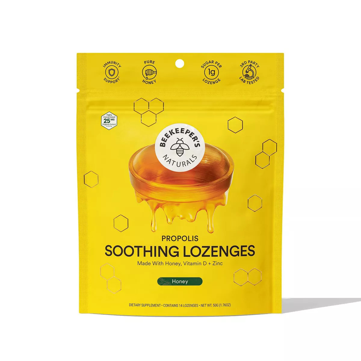 Beekeepers Naturals Propolis Soothing Lozenges - Honey - 14ct | Target