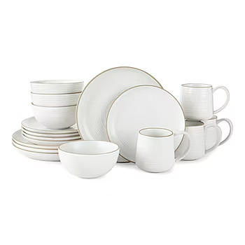 Linden Street Harper 16-pc. Stoneware Dinnerware Set | JCPenney