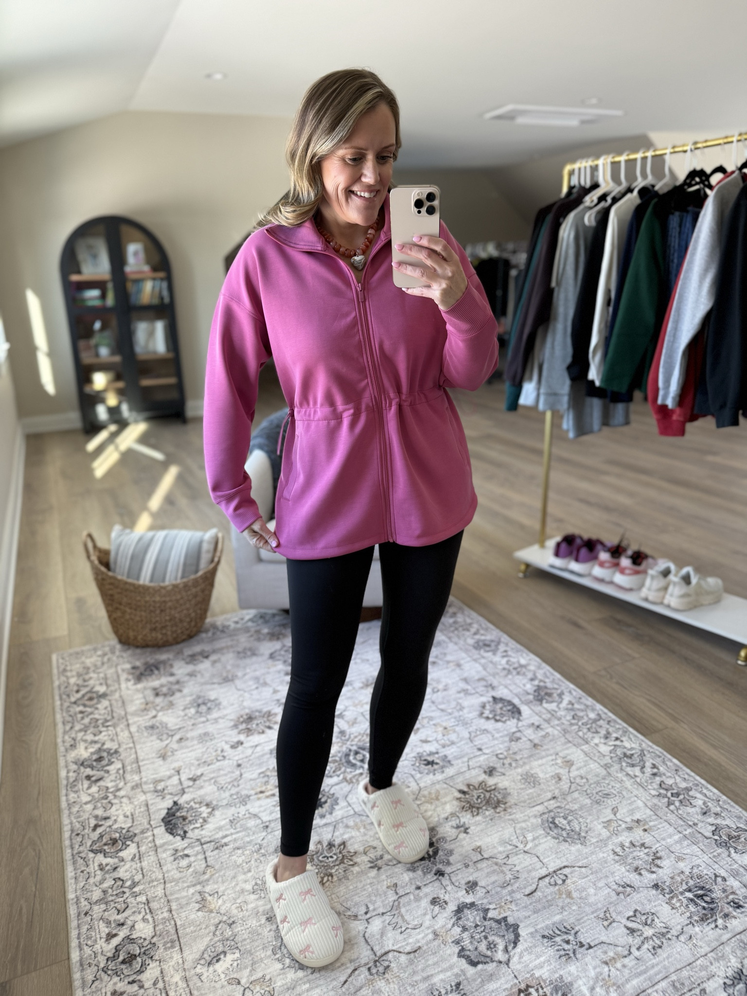 So impressed with this line! Fits TTS 

Valentine’s Day
Denim top
Leggings 
Zip up sweatshirt 
Boyfriend fit denim  
Graphic tee 
Slippers
Mom outfit 
OOTD 

#LTKdayinmylife #LTKmomlife #LTKootd