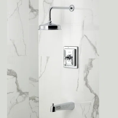 Kingston Brass Demure Single-Handle Pressure Balanced Tub And Shower Faucet | Wayfair North America