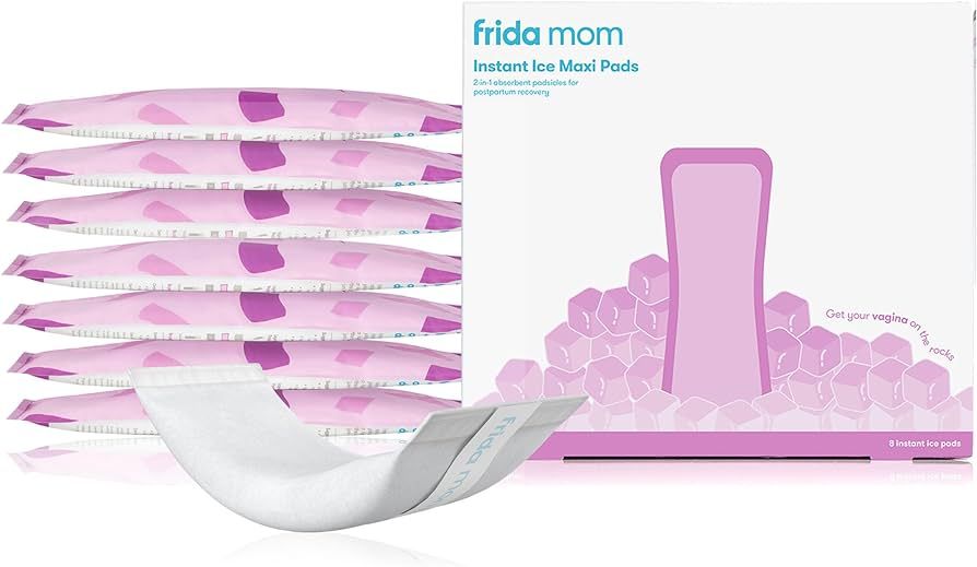 Frida Mom 2-in-1 Postpartum Pads, Absorbent Perineal Ice Maxi Pads, Instant Cold Therapy Packs an... | Amazon (US)