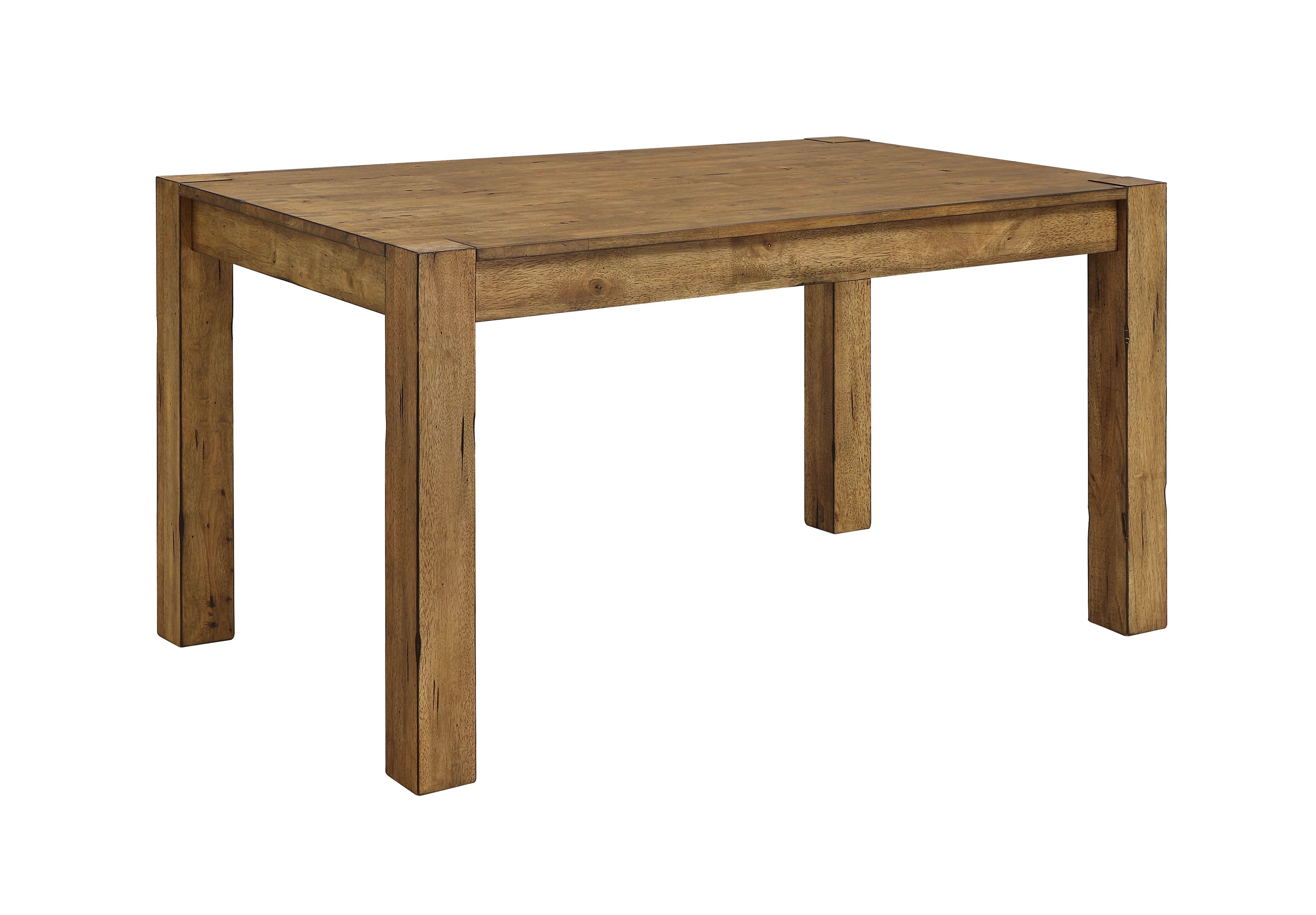 Better Homes & Gardens Bryant Solid Wood Dining Table, Rustic Brown - Walmart.com | Walmart (US)