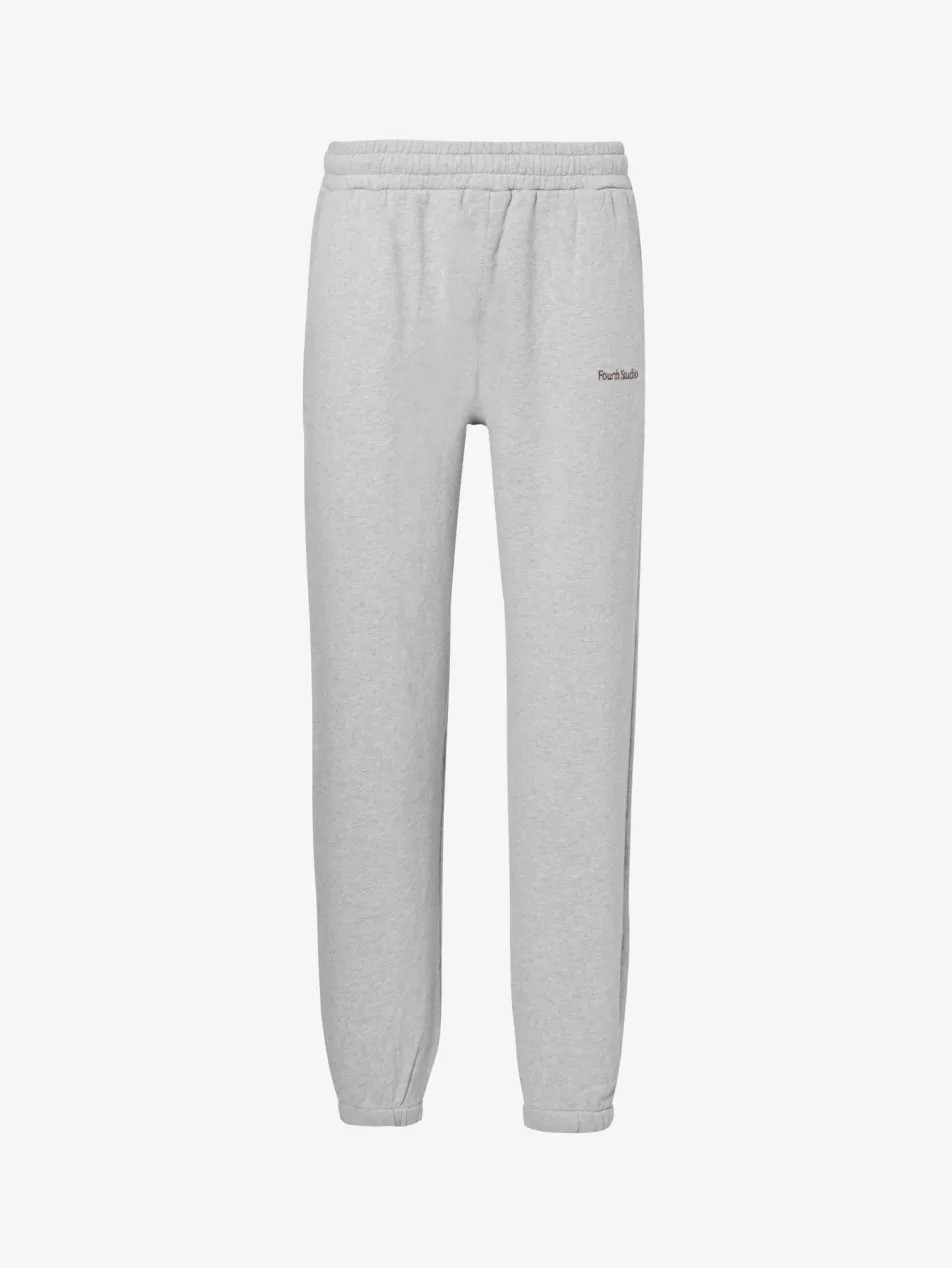 Dianna logo-embroidered drawstring-waist cotton-jersey jogging bottoms | Selfridges