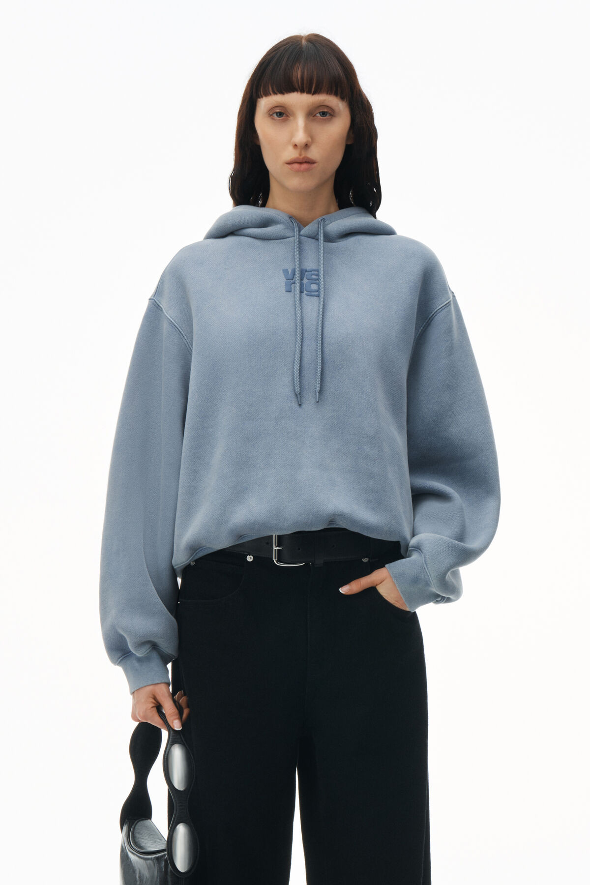 puff logo hoodie in terry | Alexander Wang APAC