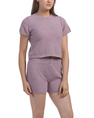 2pc Cozy Shorty Lounge Set | TJ Maxx