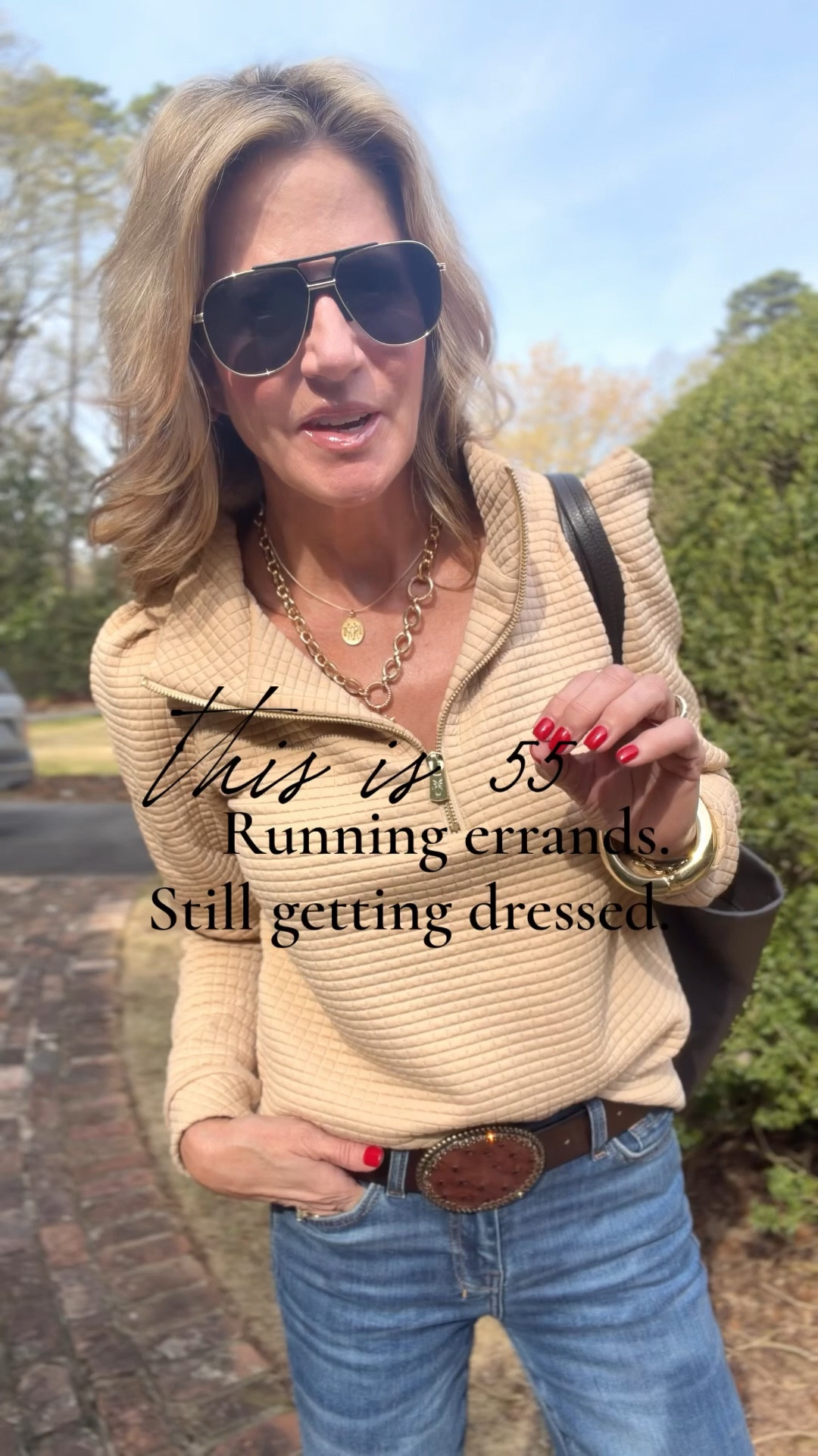 I’m in a small in the top, 25 in the jeans. Boots are TTS!

#LTKdayinmylife #LTKOver40 #LTKootd