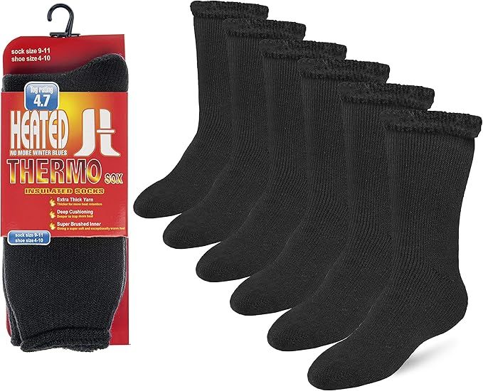 6 Pairs Warm thermal Socks for Men and Women Extreme Cold Weather Winter Wear | Amazon (US)