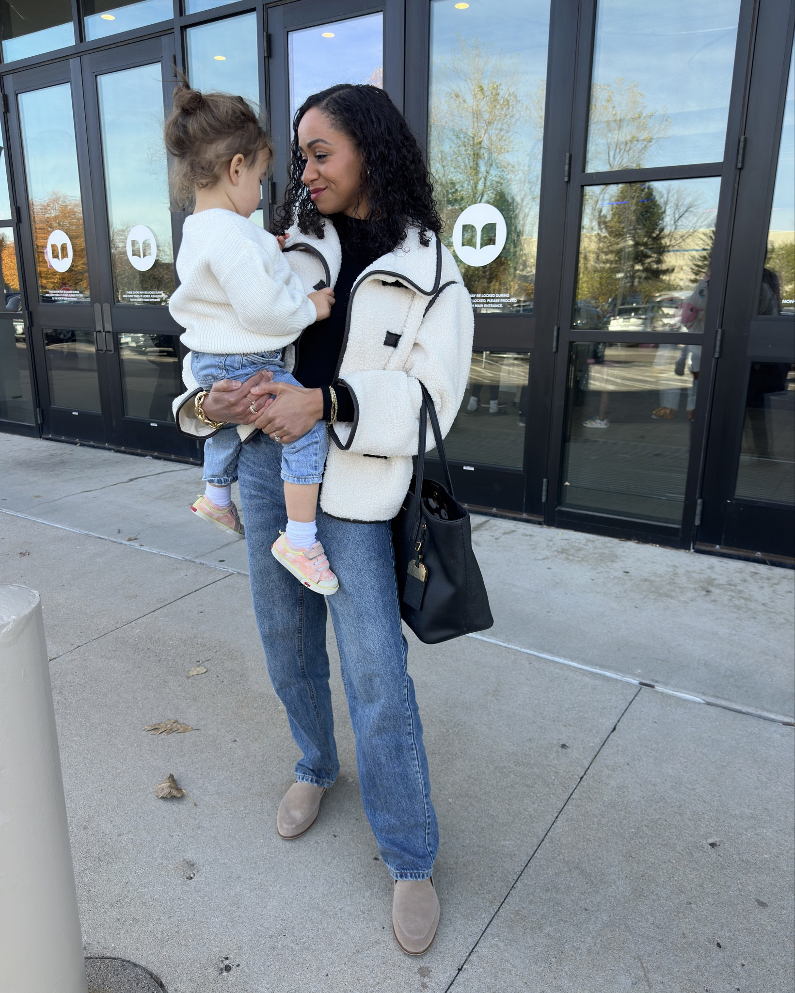 No matter where I go outside my home during the colder months, I can’t escape the chill—it feels like the air conditioning is blasting all year round! 🥶 

In my quest for the perfect warm jacket, I found this fluffy gem that kept me cozy during church today. I wore the collar down, but it looks stunning flipped up, and I absolutely adore the leather detailing. 

I've had my eye on this style for years, and it always takes me a bit of time to find the one I truly love at the right price. 

This one was it! 😍😍😍

#LTKKids #LTKStyleTip #LTKWorkwear