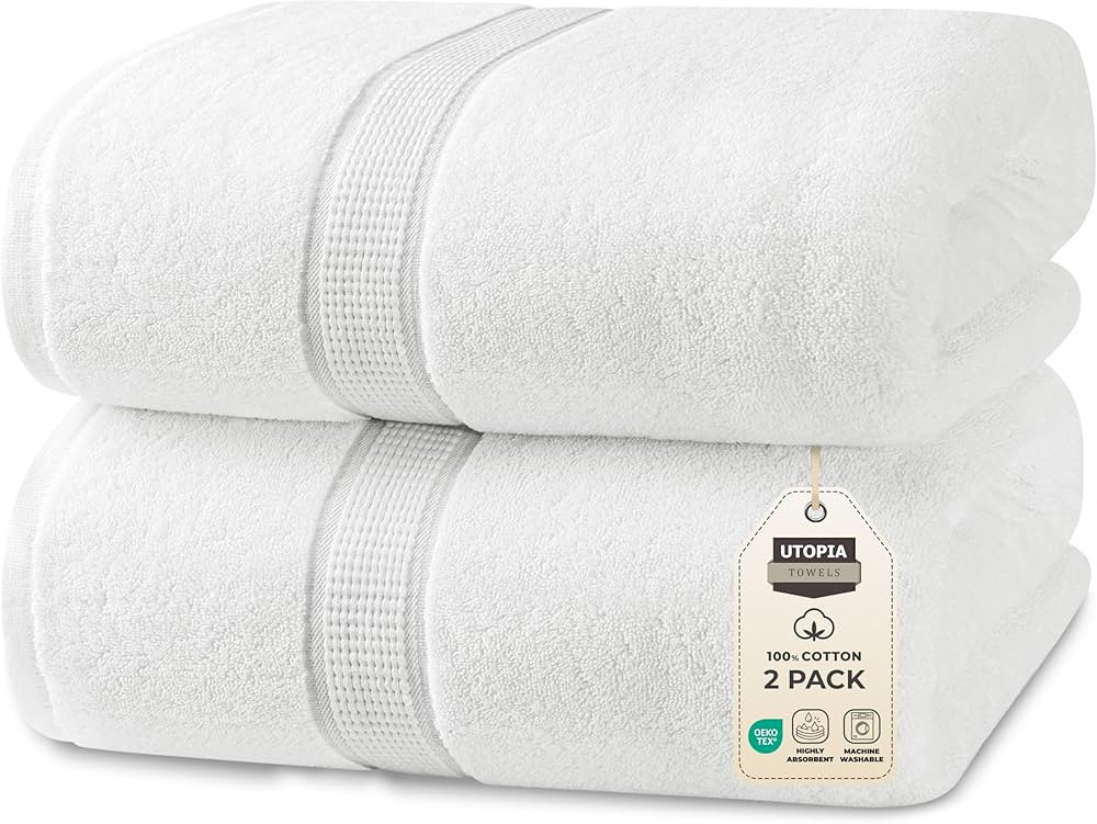 Utopia Towels Jumbo Bath Sheet Extra Large Bath Towel Super Soft Highly Absorbent Quick Dry | Amazon (US)