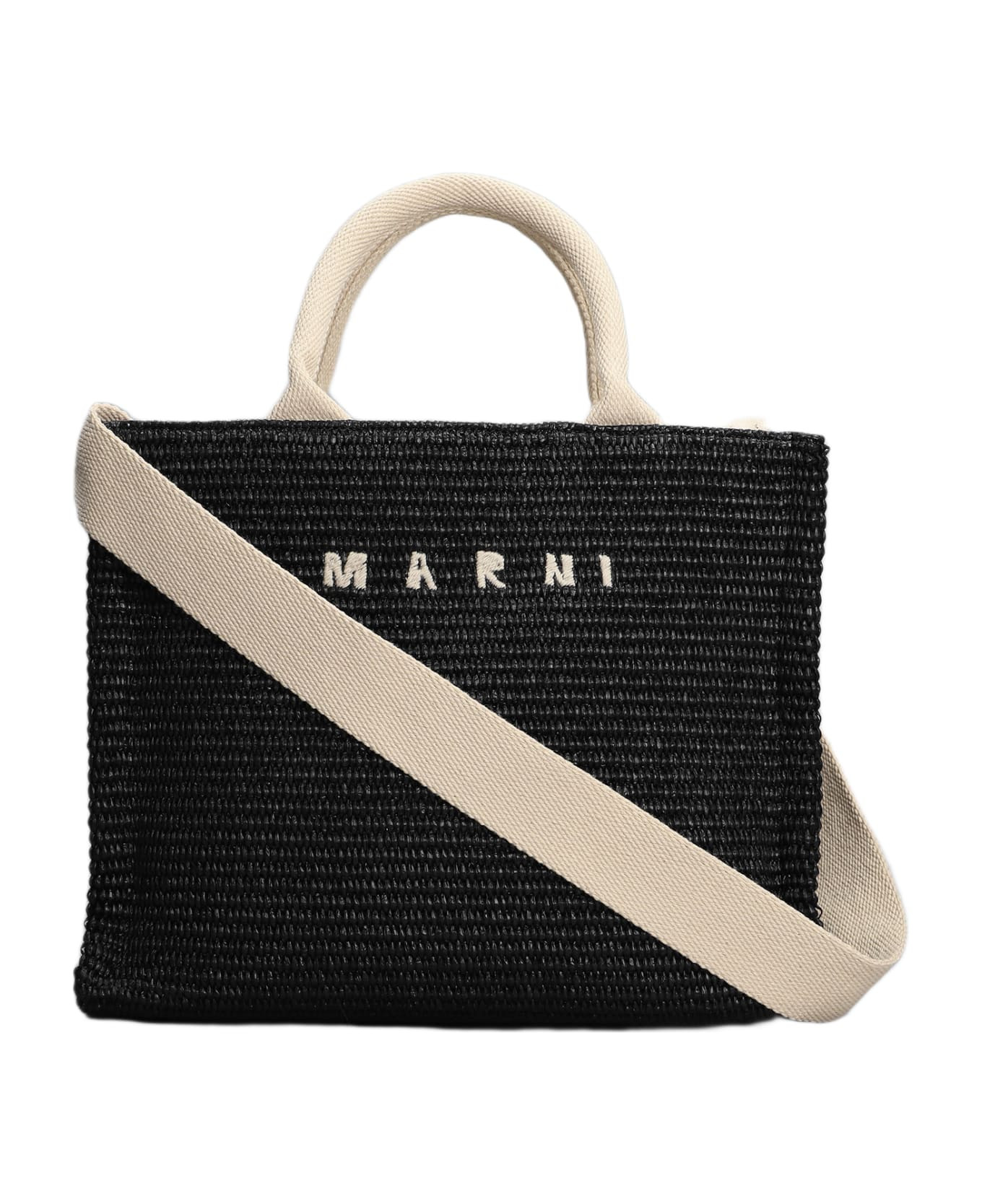 Black Raffia Tote Bag | Italist.com US