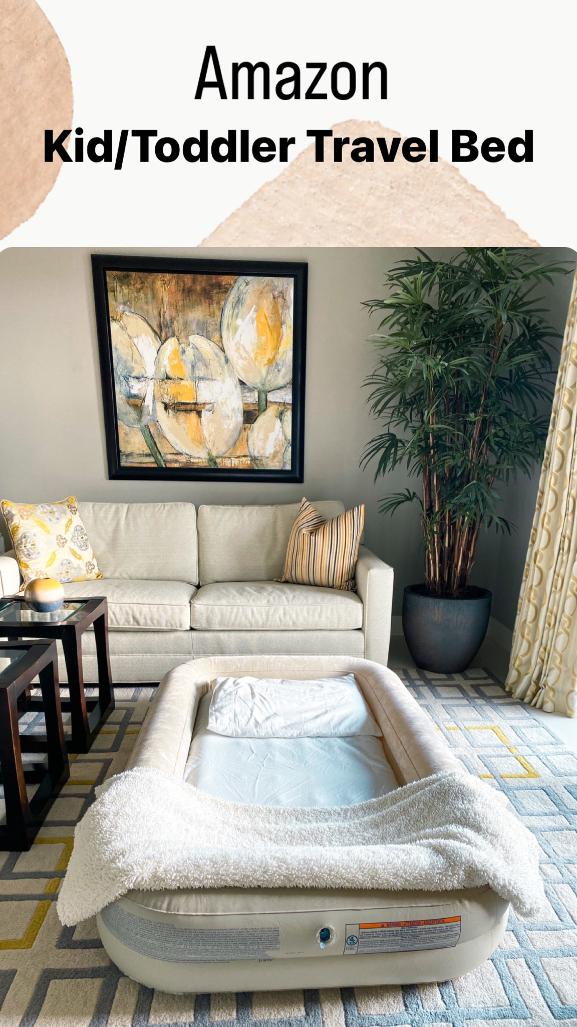 Kids travel bed! My kids love sleeping in these inflatable beds.  We have both options that I’ve linked but my kids say the INTEX bed is the best one 