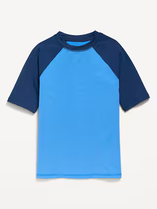 Raglan-Sleeve Rashguard Swim Top for Boys | Old Navy (US)