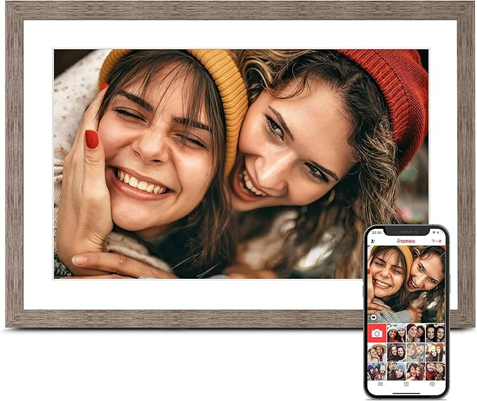 Frameo 10.1 Inch Digital Picture Frame, Digital Photo Frame WiFi, 32GB Memory, Electric Slideshow... | Amazon (US)