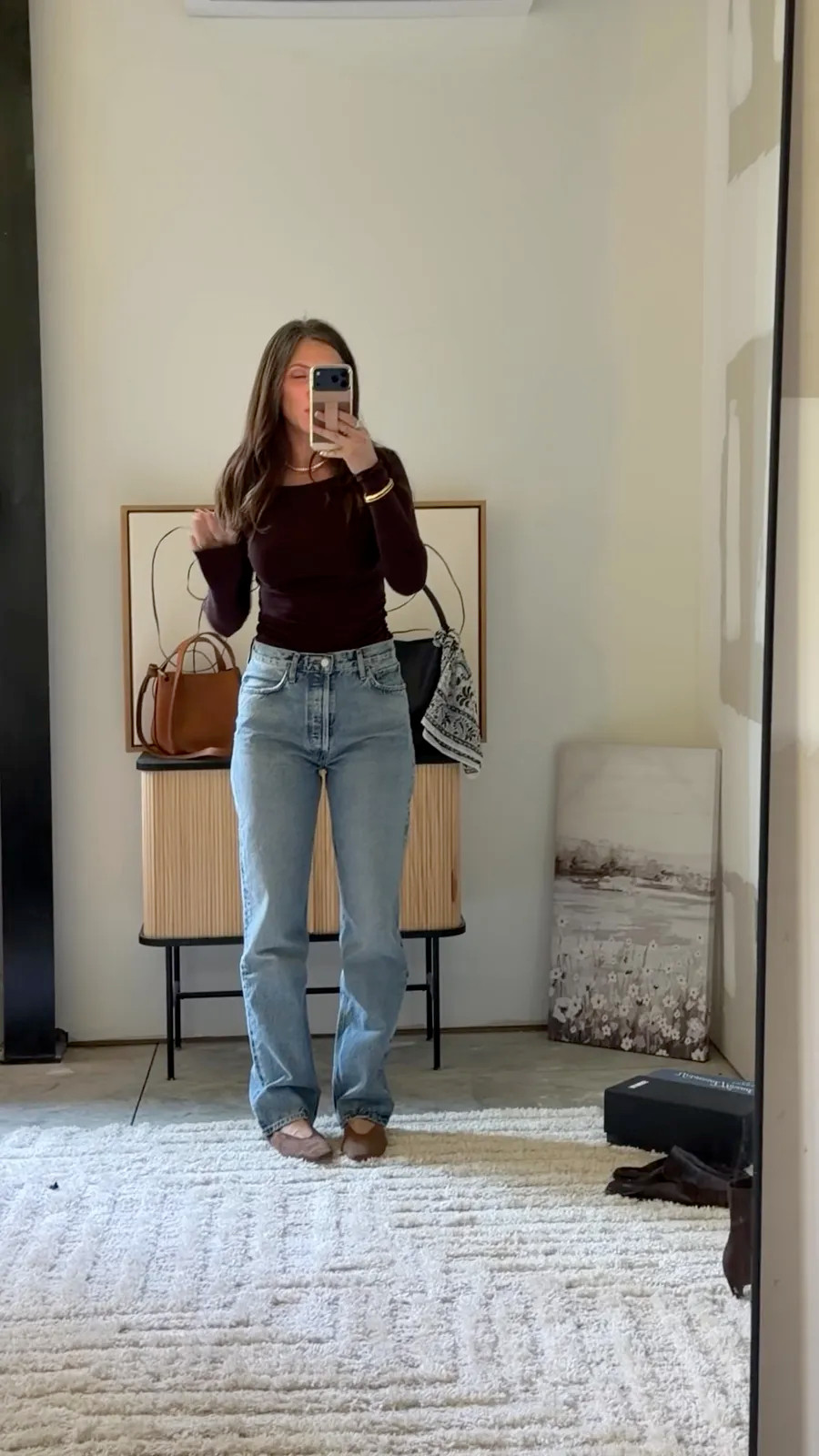 wearing small top and 27" jeans 

 #LTKOver40 #LTKSaleAlert