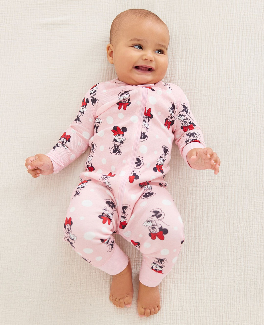 Disney Positively Minnie Baby Zip Sleeper In Organic Cotton | Hanna Andersson