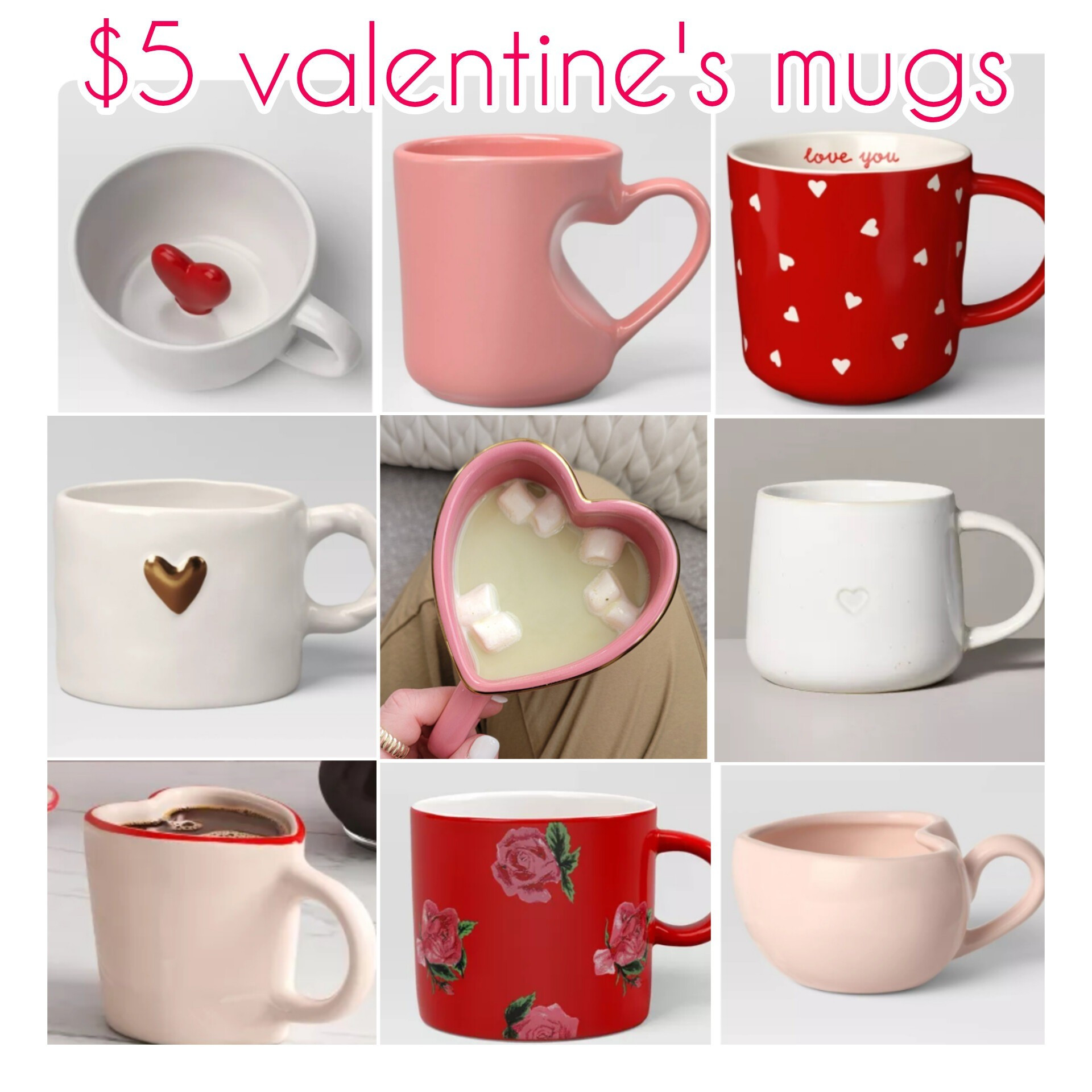 $5 each! The CUTEST Valentine's Day mugs ❤️🎀🩷

#LTKHome #LTKGiftGuide #LTKSeasonal