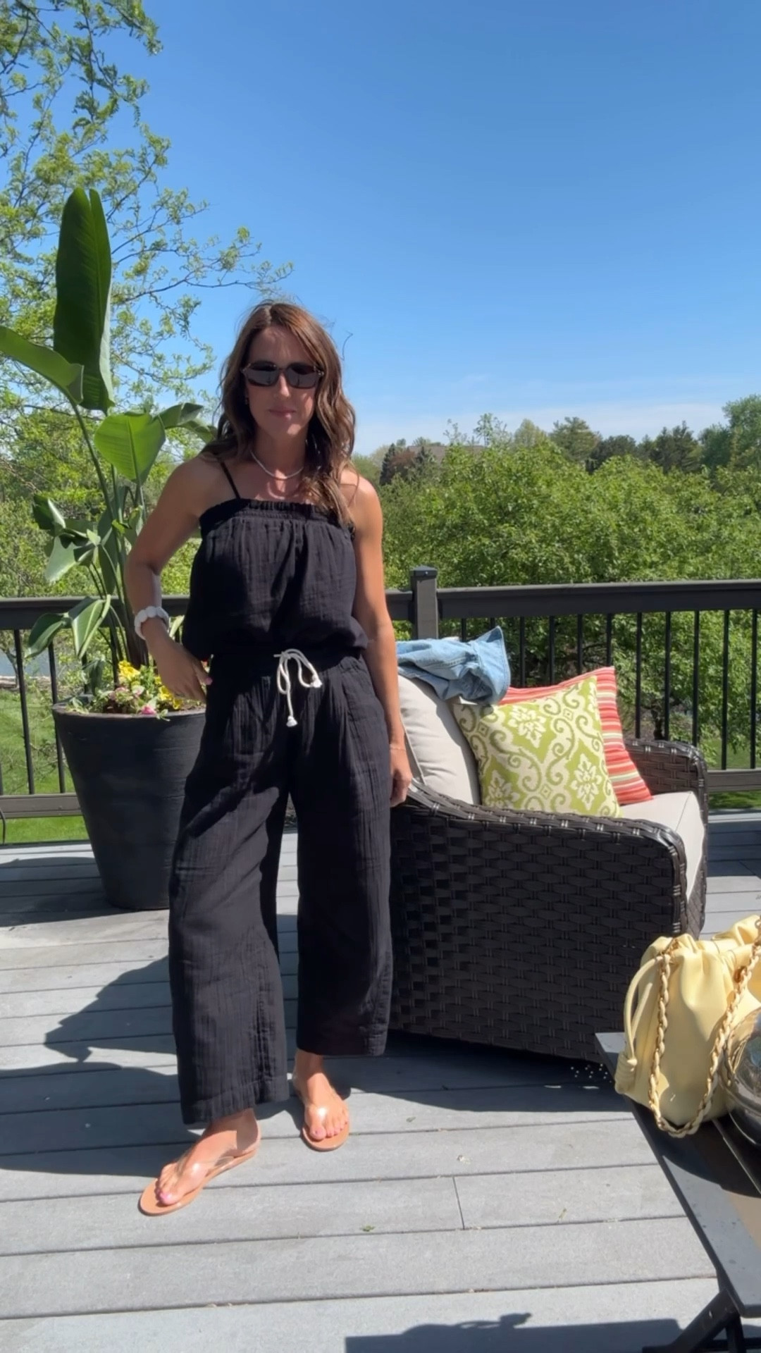 Matching gauze set! SO pretty. Lightweight. 
XS top. XS petite pants  

#LTKSaleAlert #LTKmomlife #LTKootd