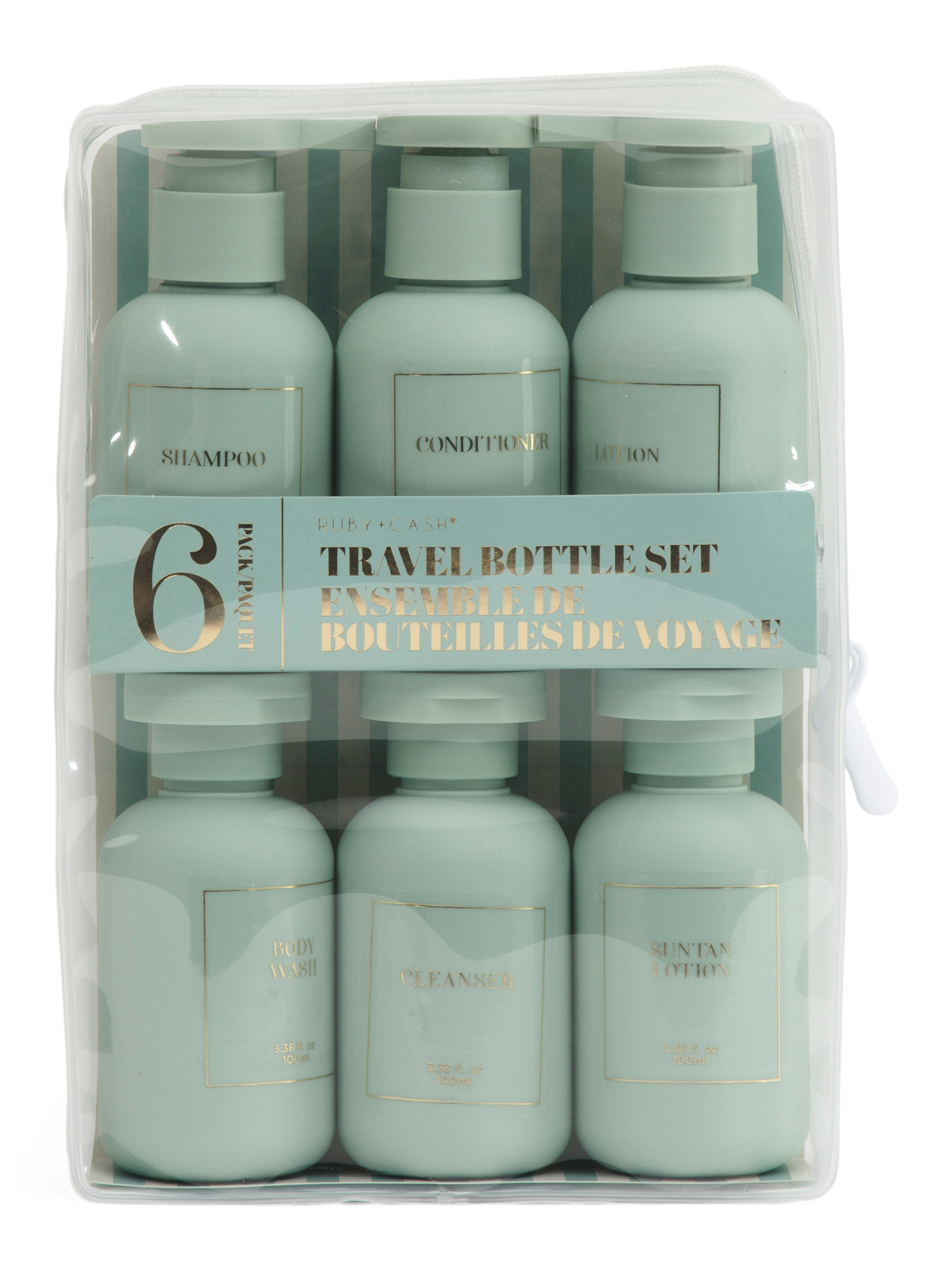 6pc Hotel Travel Bottles Set | TJ Maxx