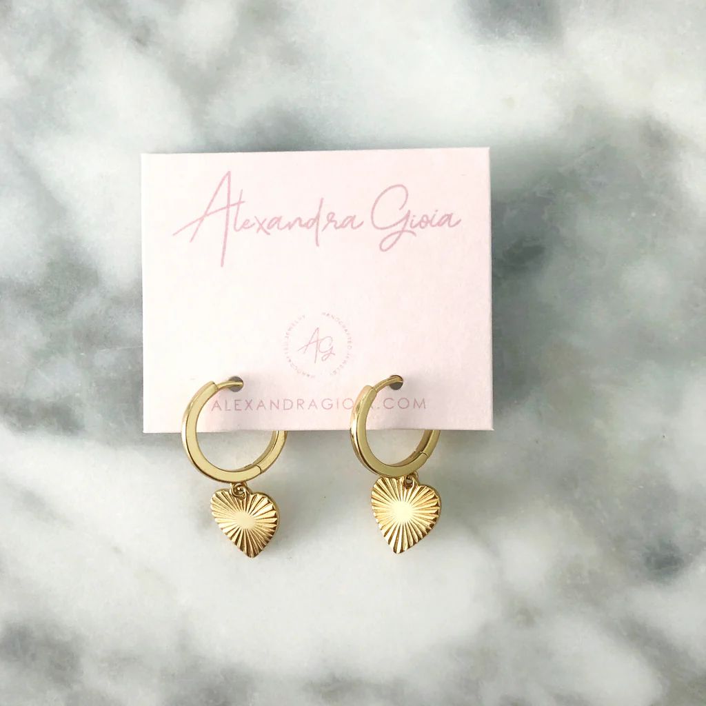 Heart Huggie Earrings | Alexandra Gioia