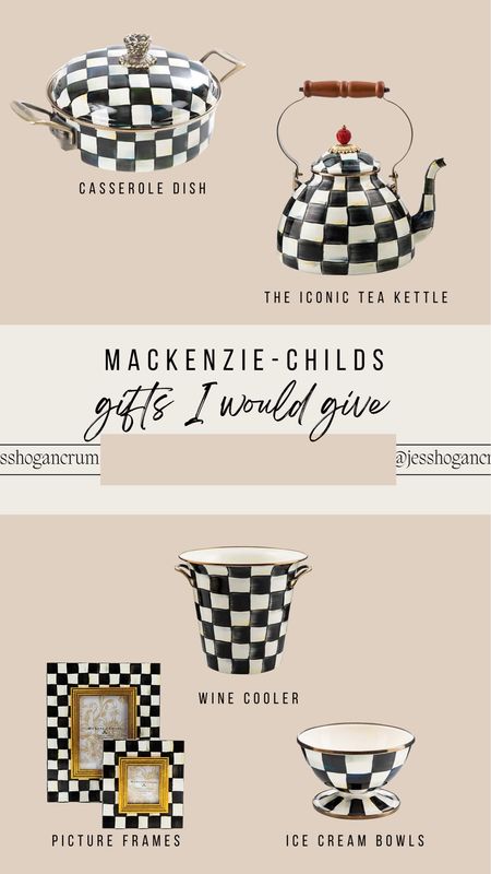 My Mackenzie-Childs picks for gifts I would give this holiday season! We just got the Sterling Check collection for our new house and it is so pretty! use code JESS20 for 20% off for the next 36 hours!!

Gifts for her, gift ideas, gift guide Mackenzie Childs, new home, home gift ideas, gifts for the host 