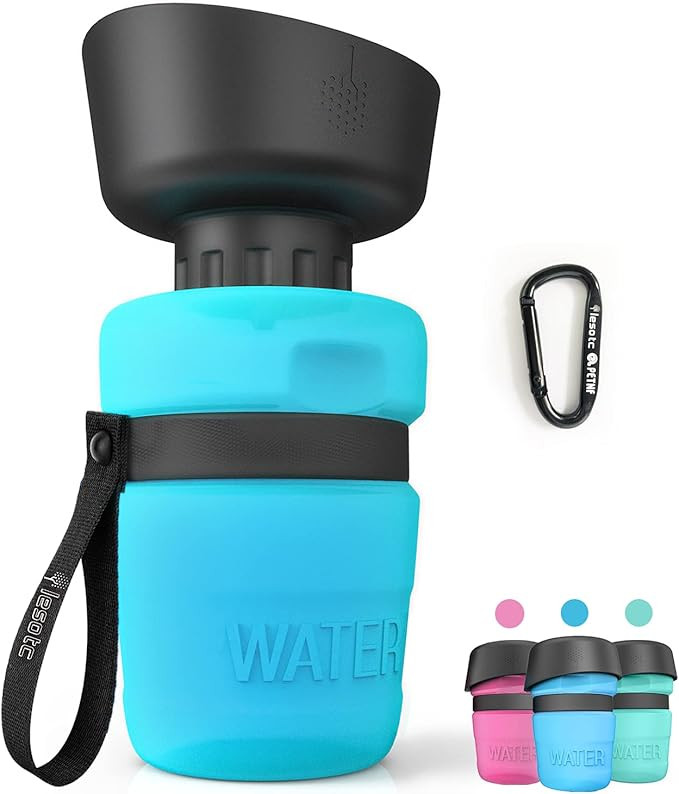 lesotc Pet Water Bottle for Dogs, Dog Water Bottle Foldable, Dog Travel Water Bottle, Dog Water D... | Amazon (US)