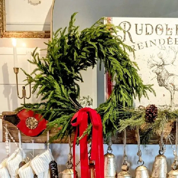 Real Touch Pine Wreath | Antique Farm House