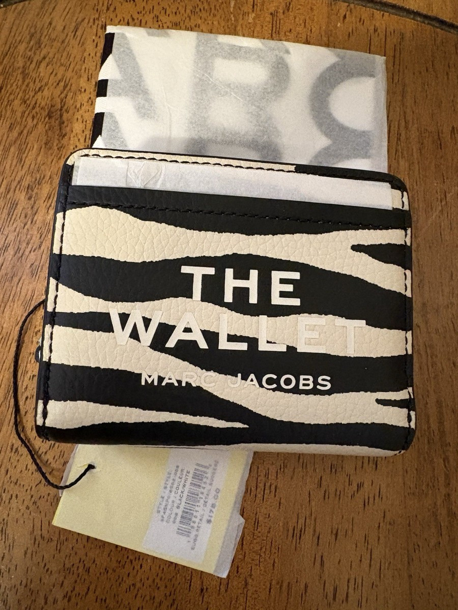 Marc Jacobs The Wallet Zebra Leather Mini Compact Wallet $175 NWT | eBay | eBay US