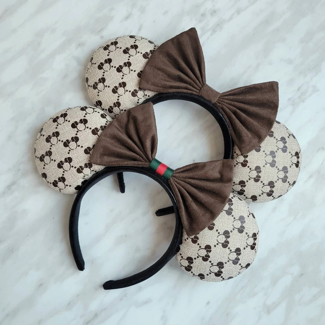 Designer Minnie Headband Ears| Designer Mouse Ears | Minnie Ears | | Etsy (US)