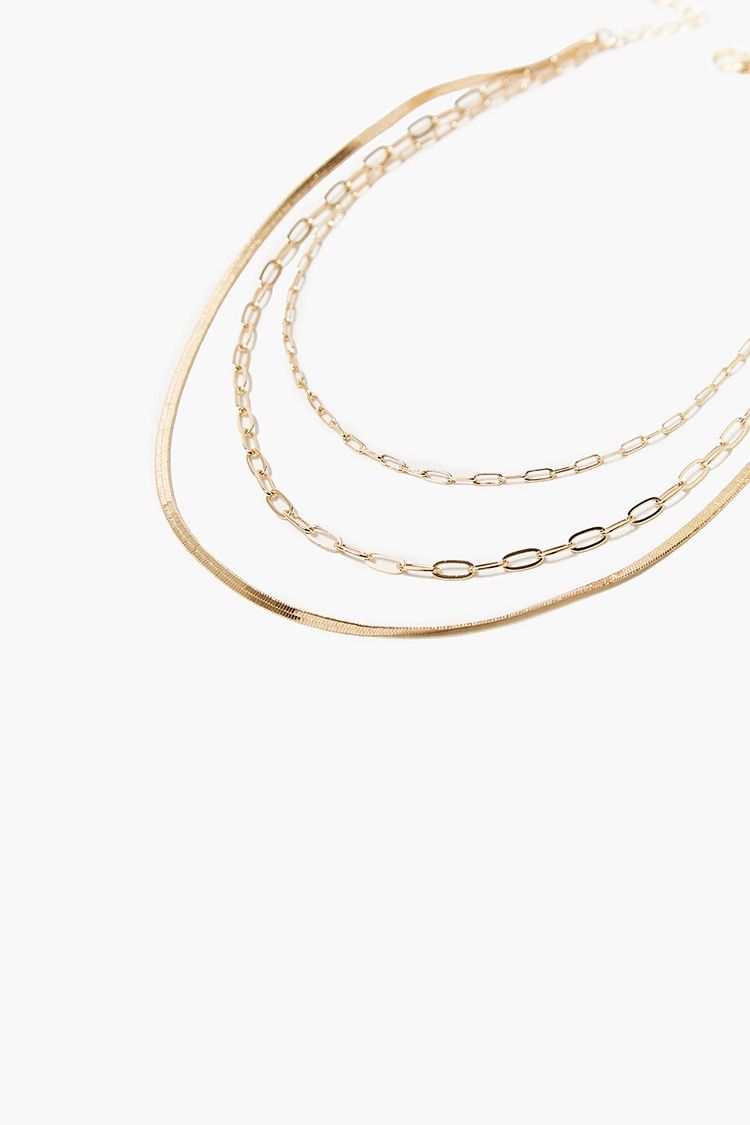 Layered Chain Necklace in Gold | Forever 21 (US)