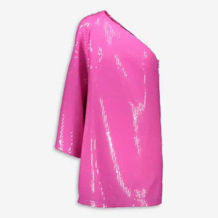 Fuchsia Sequin Asymmetric Dress | TK Maxx