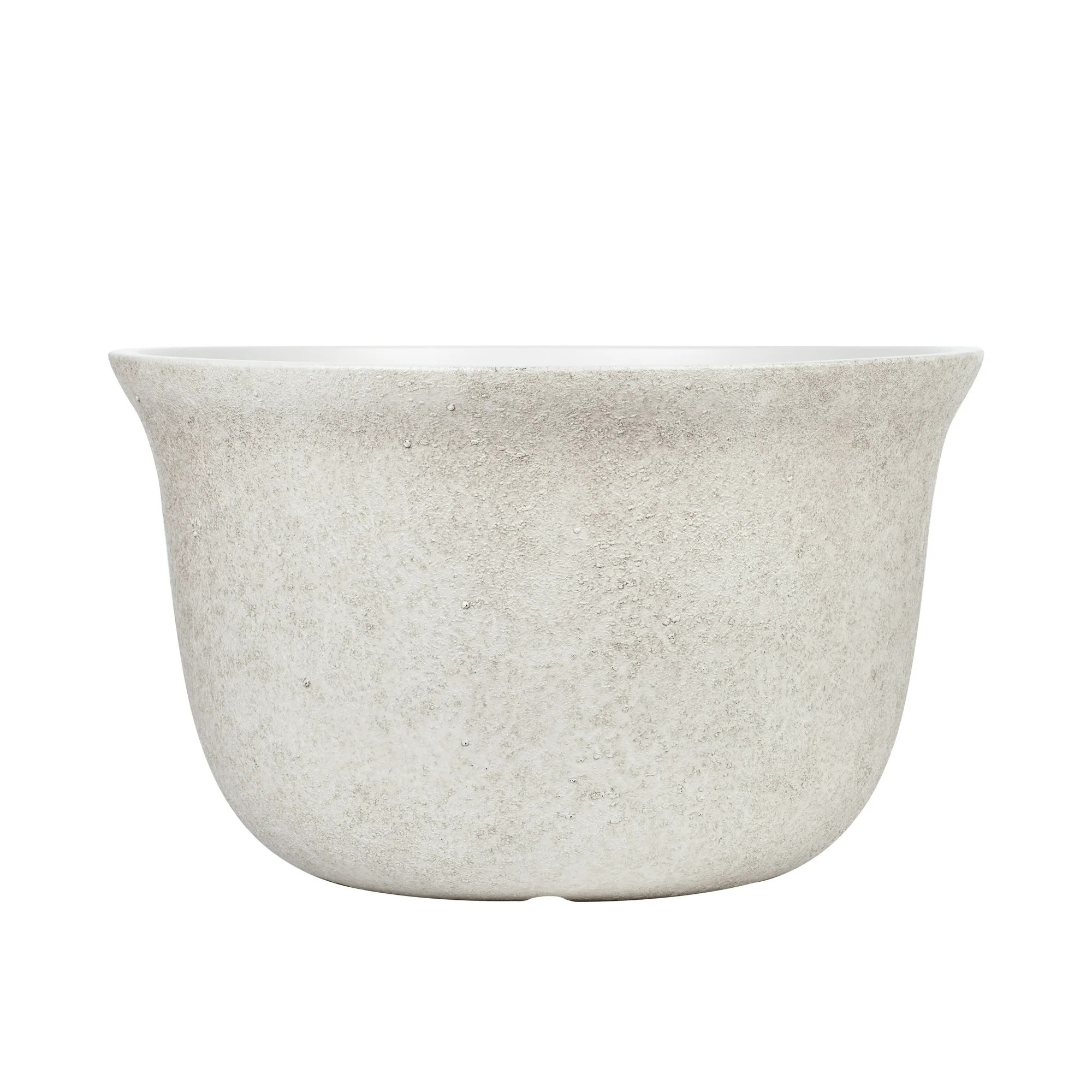 Mainstays 20 inch Bowl Planter with Drainage - Gypsum | Walmart (CA)