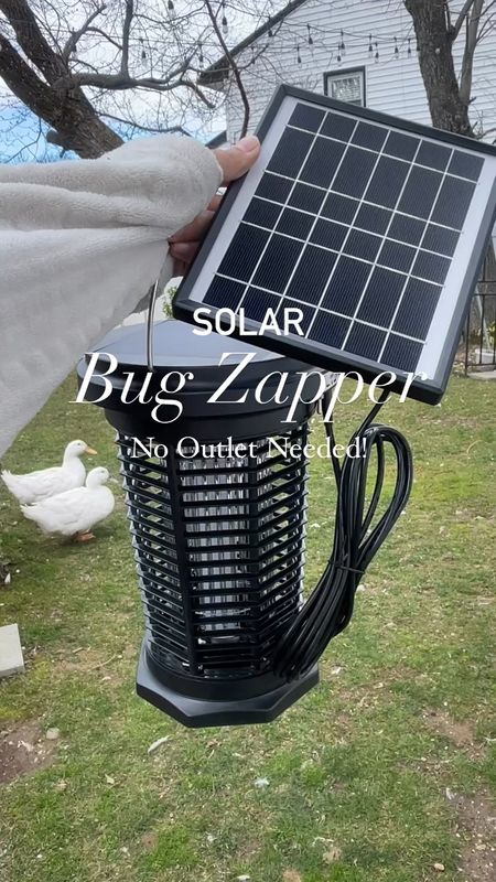 Solar bug zapper perfect for our duck area! Zaps the bugs that become snacks for our birds. 

#LTKSeasonal #LTKfindsunder100 #LTKGiftGuide
