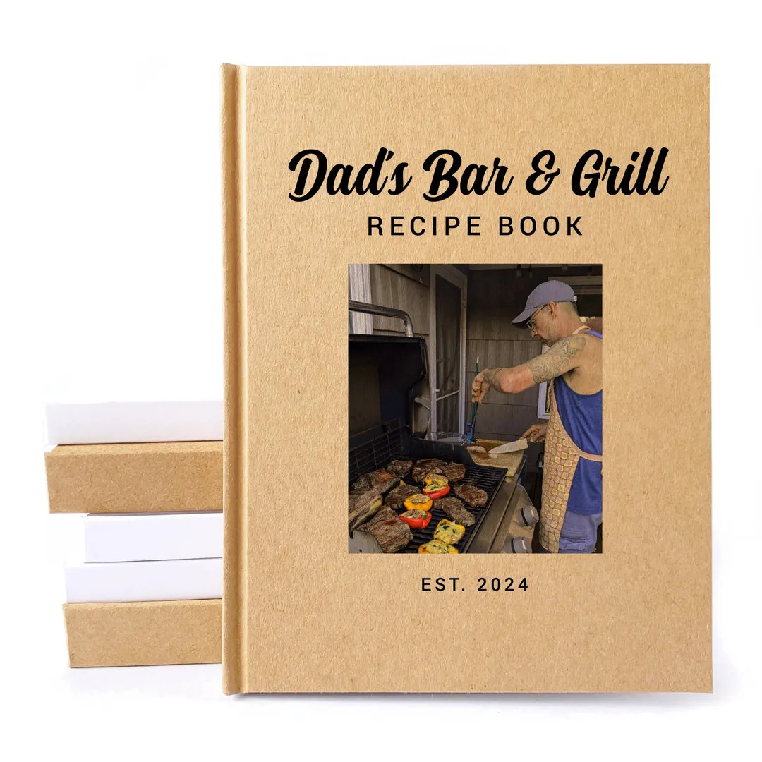 Custom Recipe Book for Dad · Father's Day Gift Box · Grill Accessories · Kitchen Gift for Dad ... | Etsy (US)