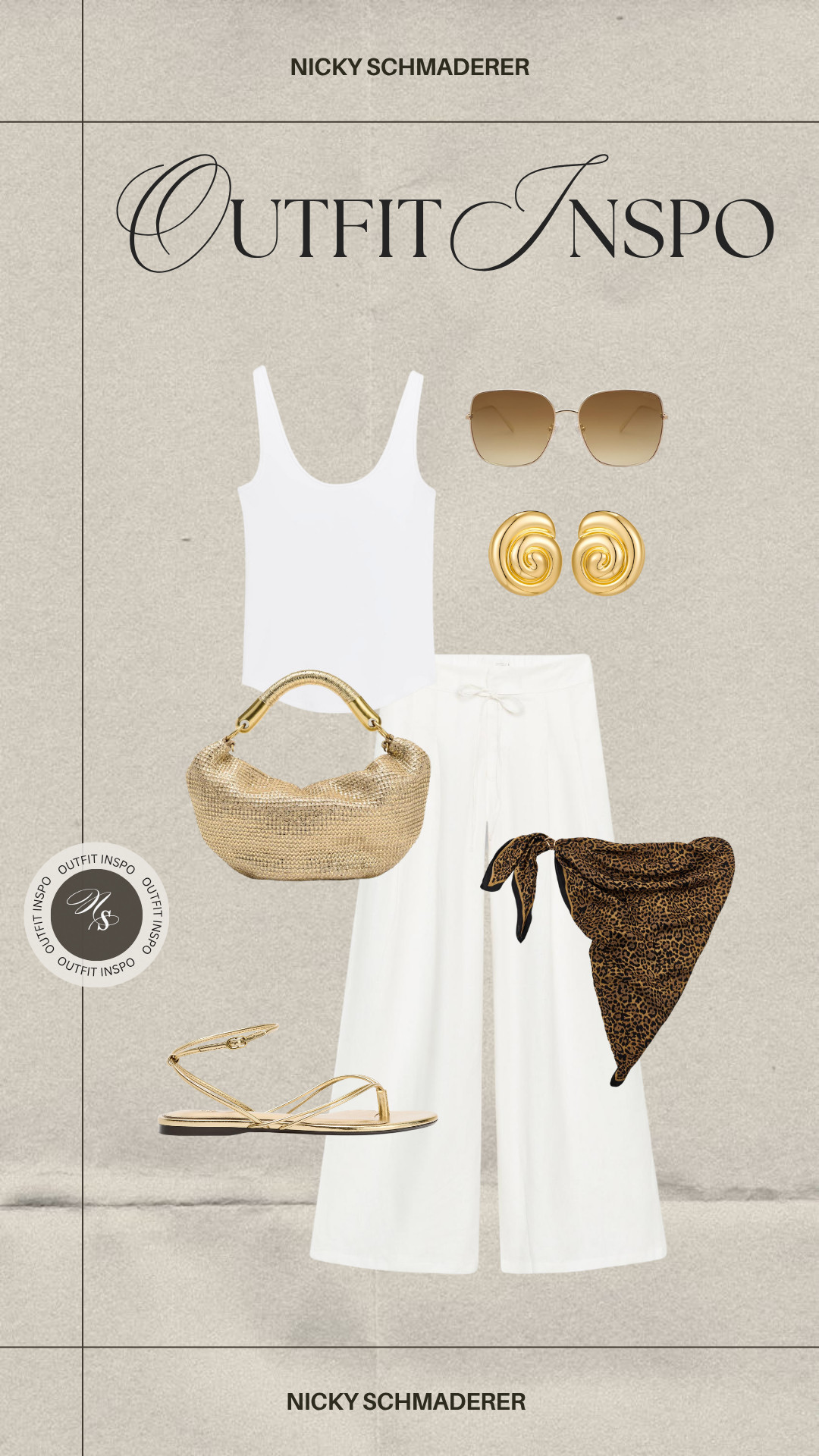 Summer outfit inspo from Zara. Baggy white pants with gold accessories

#LTKootd #LTKSeasonal #LTKU