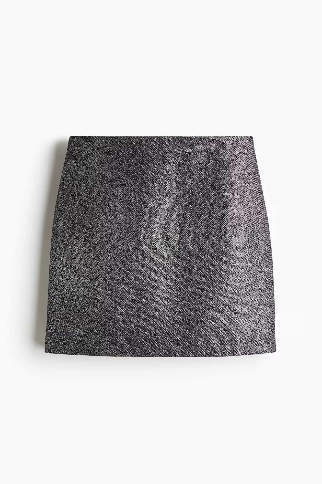Wool-blend mini skirt - Black/Glittery - Ladies | H&M GB | H&M (UK, MY, IN, SG, PH, TW, HK)