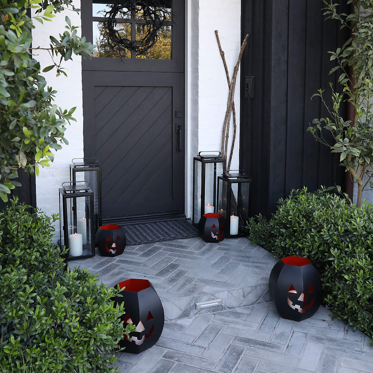 Small Halloween Pumpkin Lantern + Reviews | Crate & Barrel | Crate & Barrel