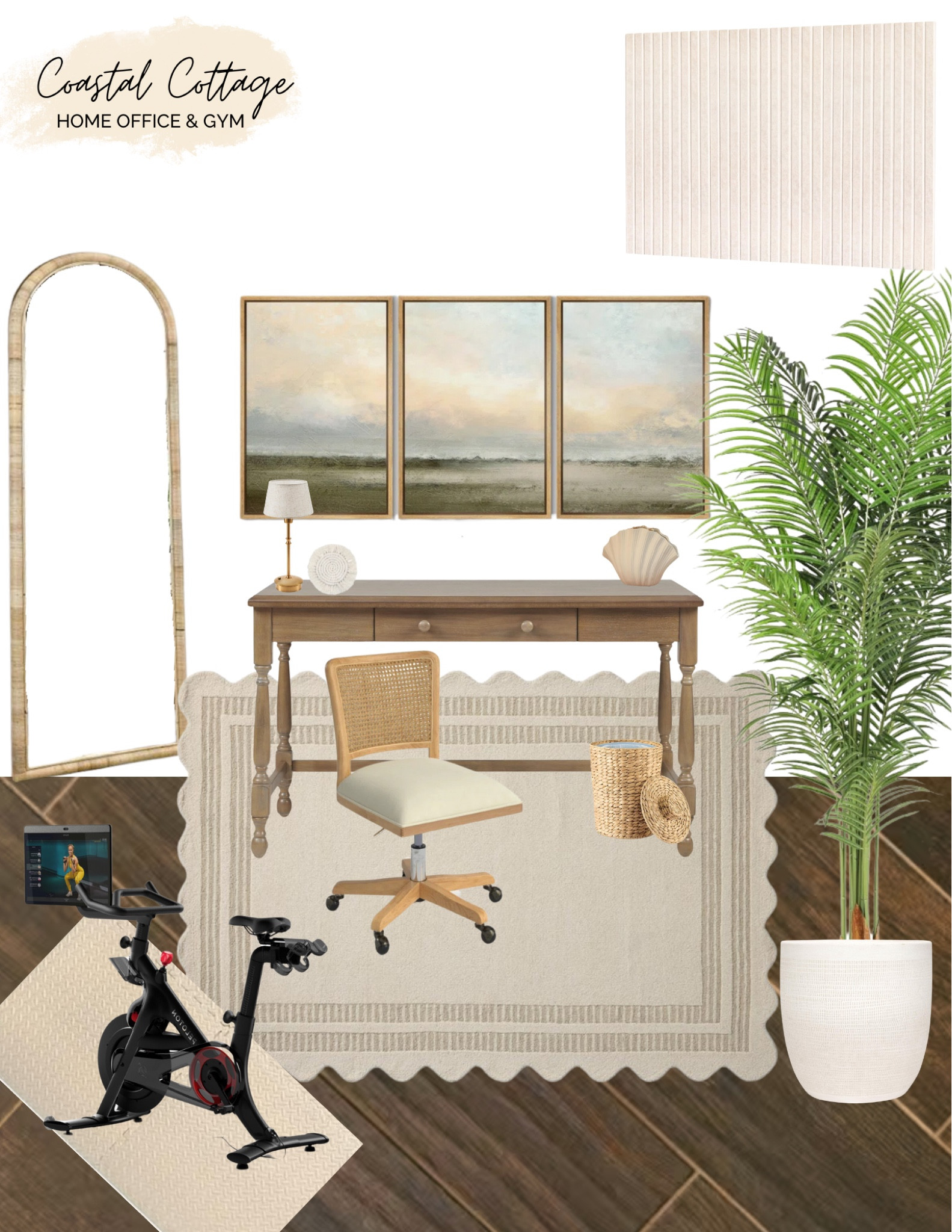 Coastal Inspired Home Office/Gym

#LTKFitness #LTKHome #LTKActive