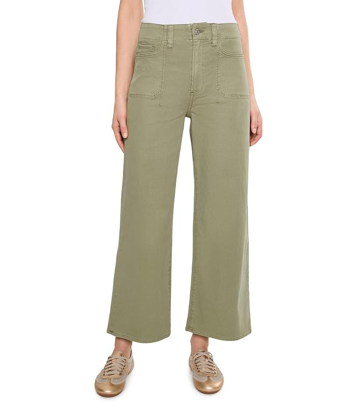 Paige Anessa with Stitch Through Utility Pocket with Hem in Vintage Oak Moss Women's Jeans Vintage Oak Moss : 31 27, Cotton/Denim/Polyester | Zappos.com