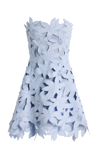 Miri Bustier Embroidered Crepe Mini Dress | Moda Operandi (Global)