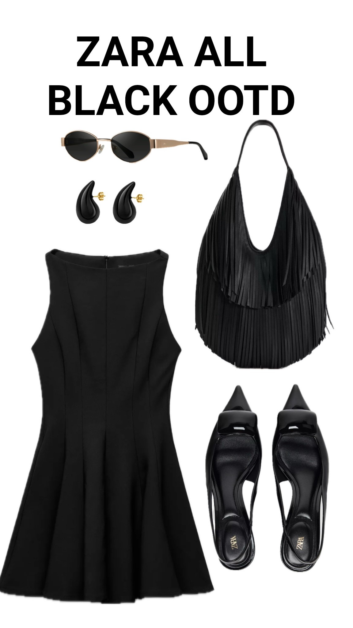 ZARA ALL BLACK OOTD🖤

#LTKFindsUnder100 #LTKStyleTip #LTKFindsUnder50