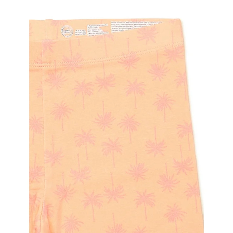 Wonder Nation Girls Jersey Knit Bike Shorts, 6-Pack, Sizes 4-18 & Plus | Walmart (US)