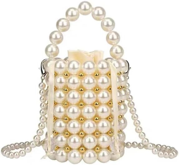 Multicolor Hand Beaded Handheld Crossbody Women's Evening Bag Bucket Bag | Amazon (US)