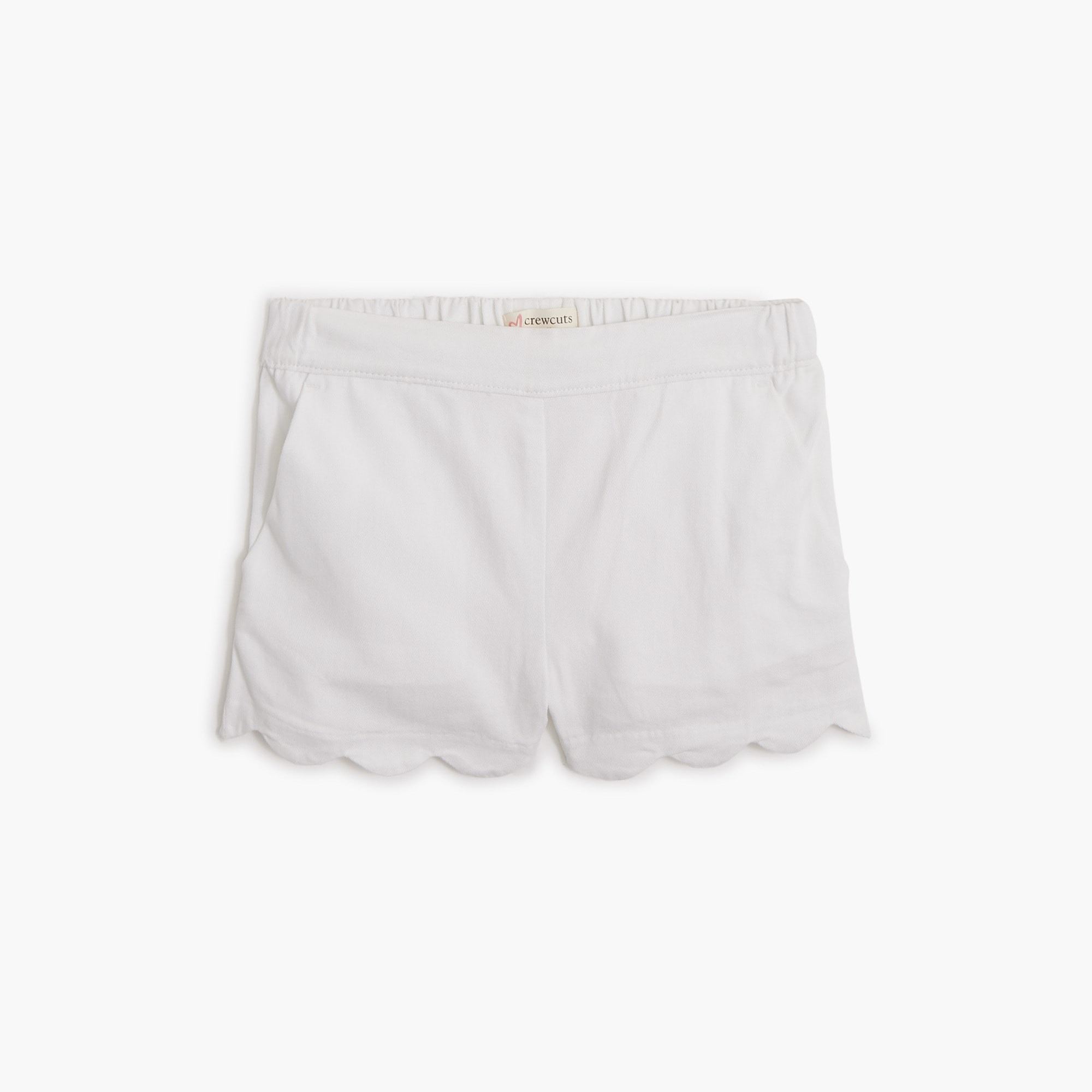 Girls' scallop-hem pull-on short | J.Crew Factory