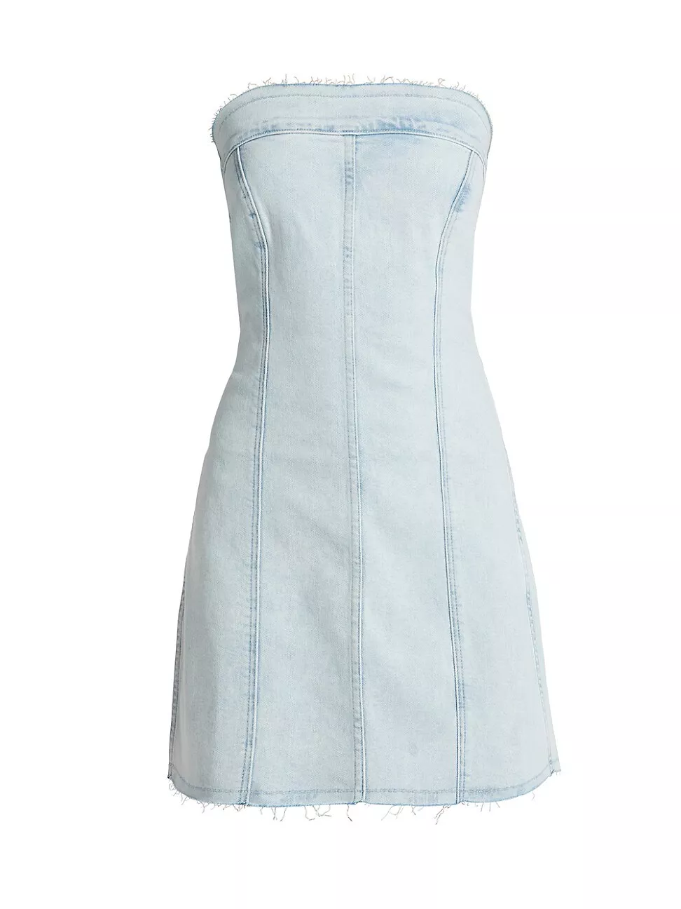 Beyond The Stage Denim Mini Dress In Light Wash • Impressions