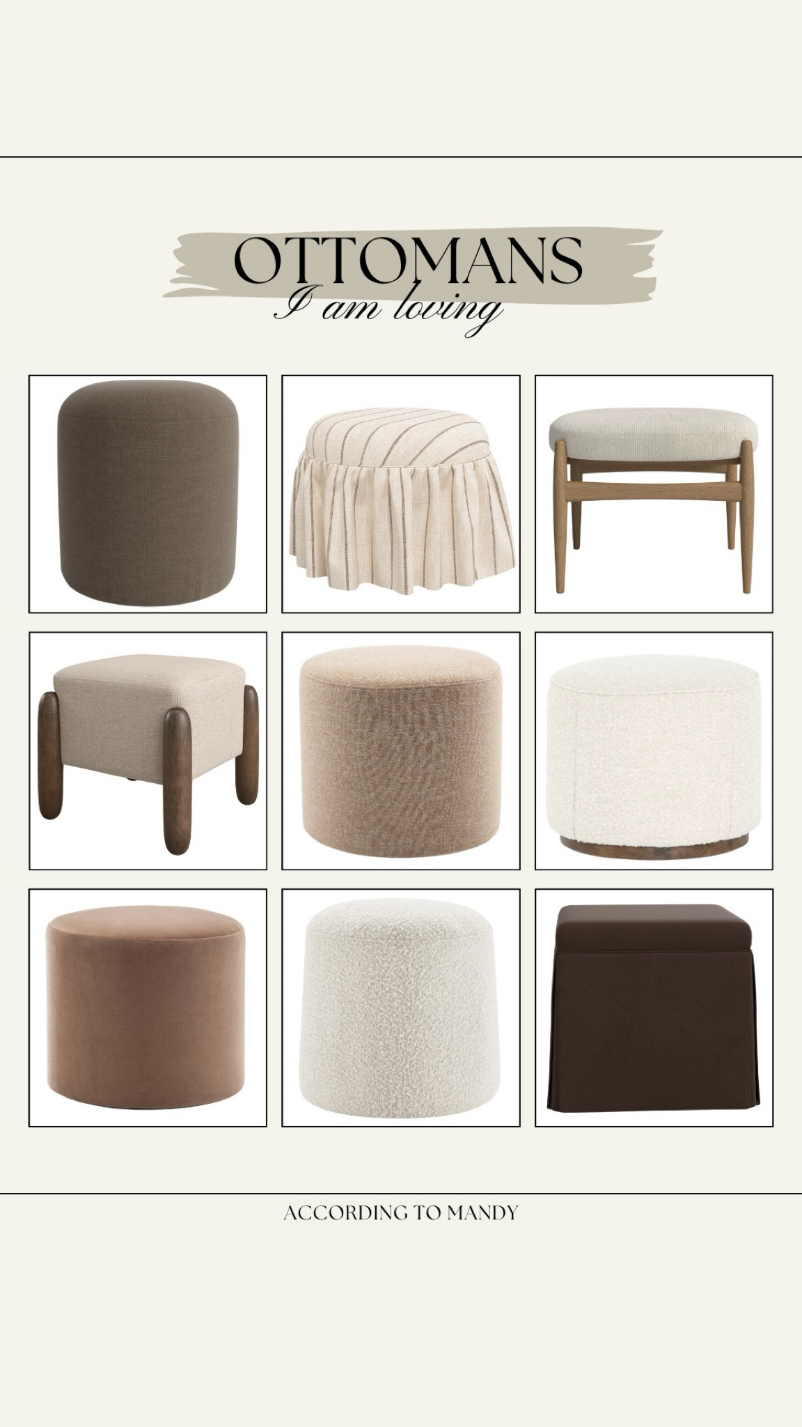Ottomans I am loving!

ottomans, linen ottomans, upholstered ottomans, wayfair finds, wayfair ottomans, mcgee & co, amber interiors, velvet ottoman, wood & linen ottoman

#LTKHome #LTKStyleTip