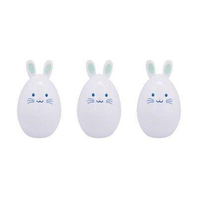 3ct Bunny Shaped Character  Easter Plastic Eggs - Spritz&#8482; | Target